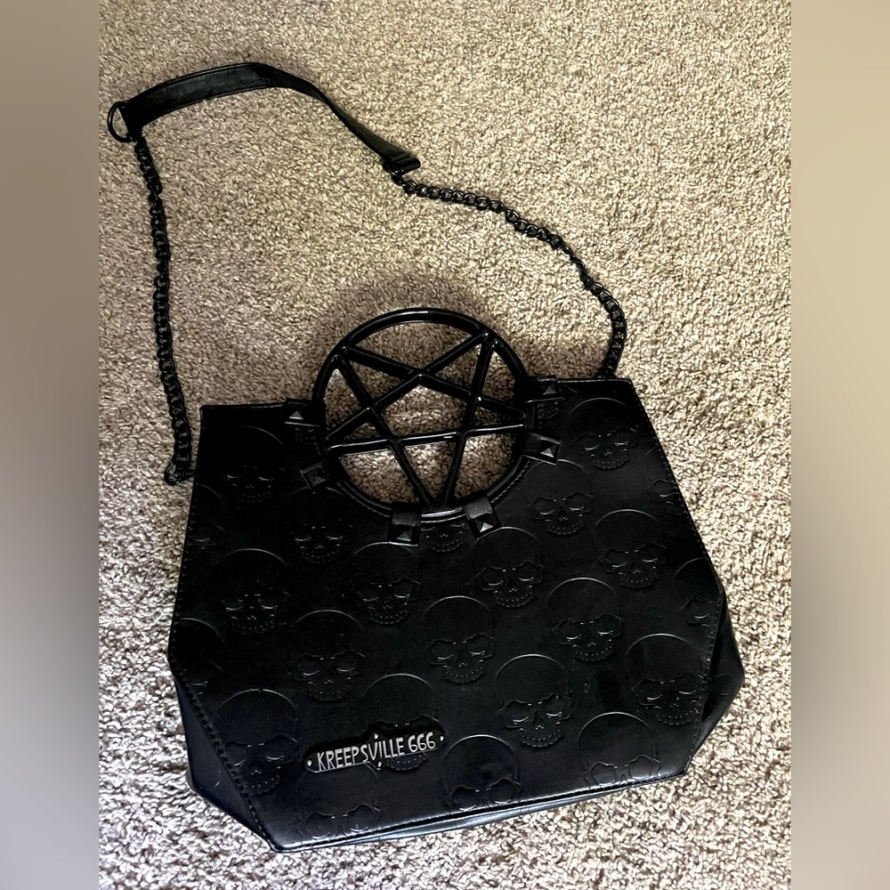 Women’s KreepsVille 666 purse pentagram used